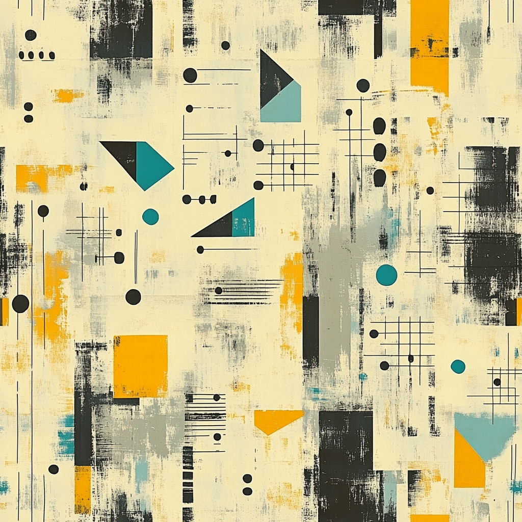 Paul Klee Inspired Echoes Of Rhythm Number painting