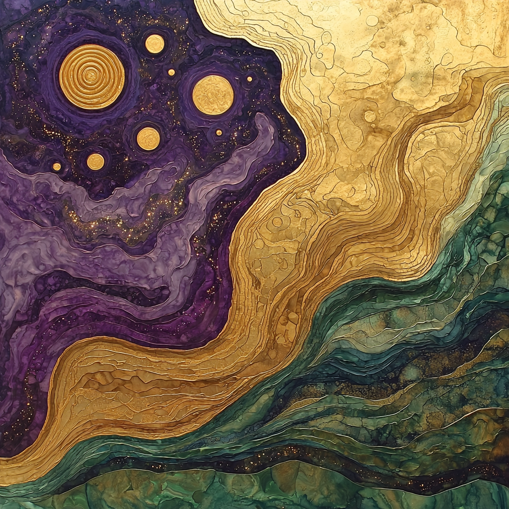 Michelangelo Inspired Cosmic Harmony Of The Earth Painting By Numbers Kit