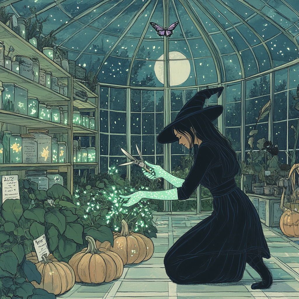 Witch Botanist Garden Of Nightshade paint by color