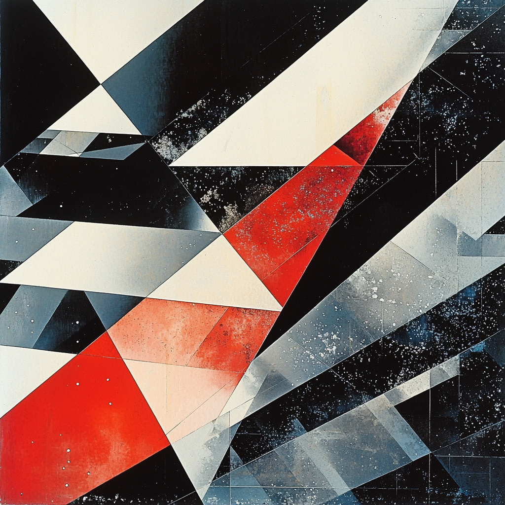 Kazimir Malevich Inspired Reflections In Form Numbered Painting Kits