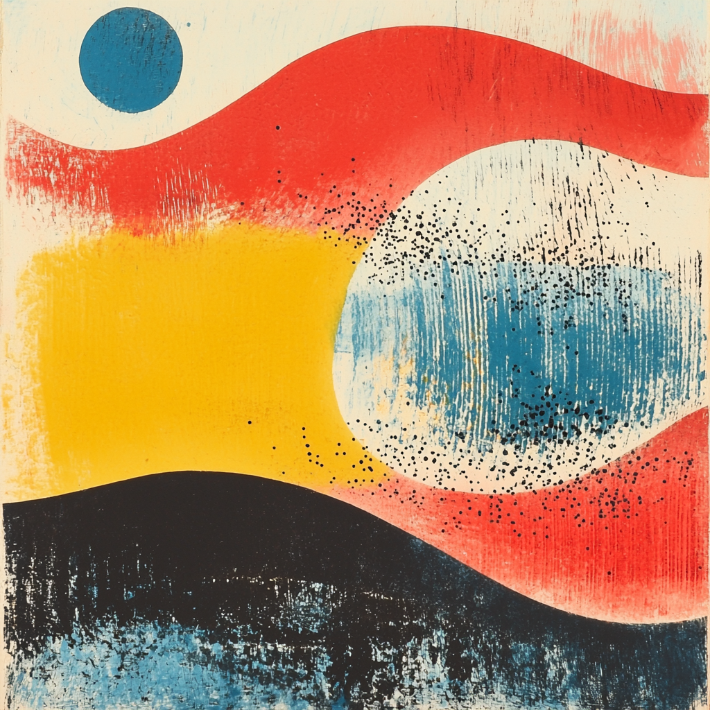 Joan Miró Inspired Whimsical Connections Numbered Painting Kits