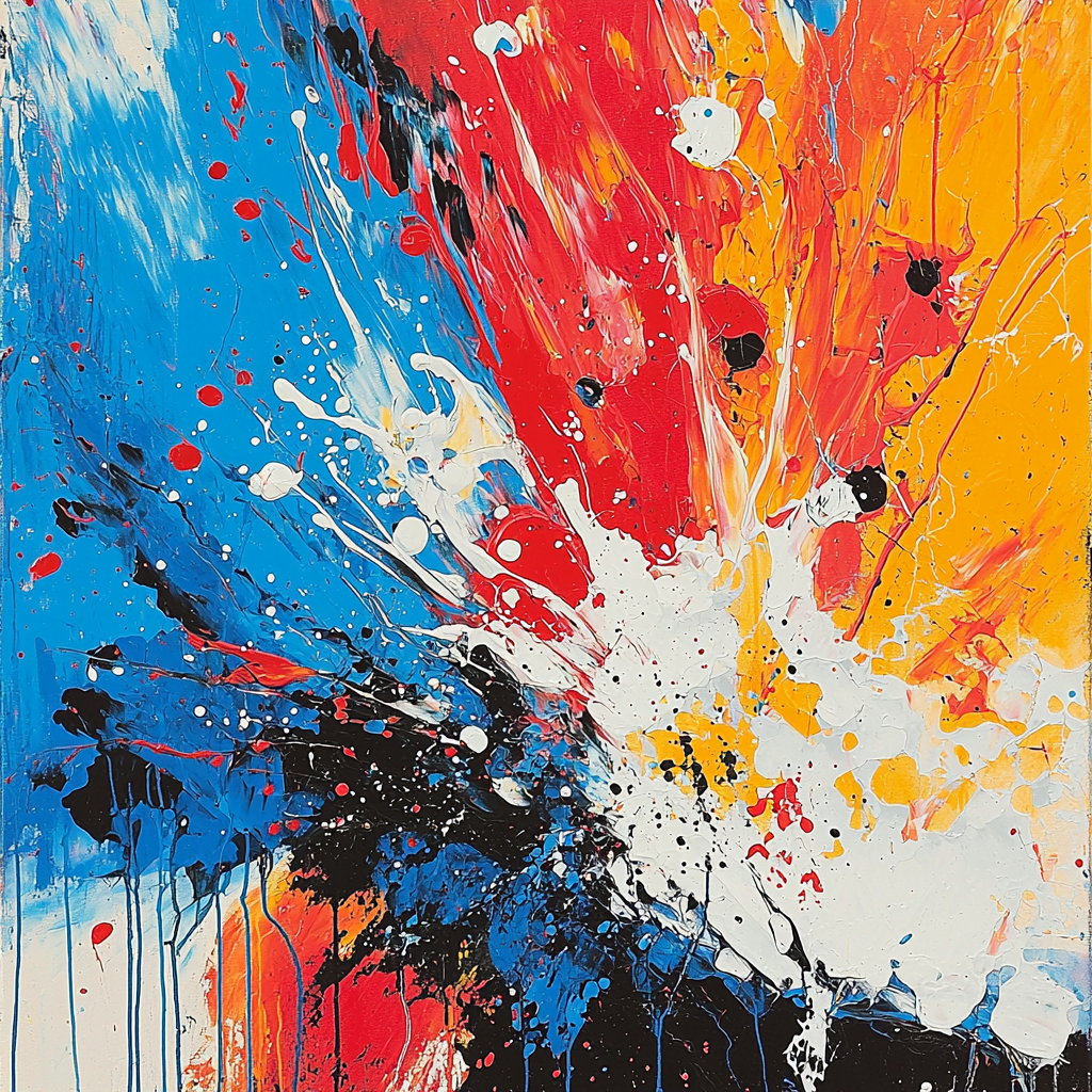 Jackson Pollock Inspired Abstract Sound Waves Paint By Numbers Kits