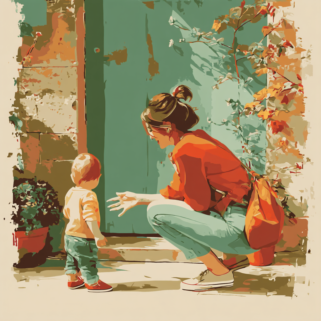 First Steps Into A Mother's World Number Painting