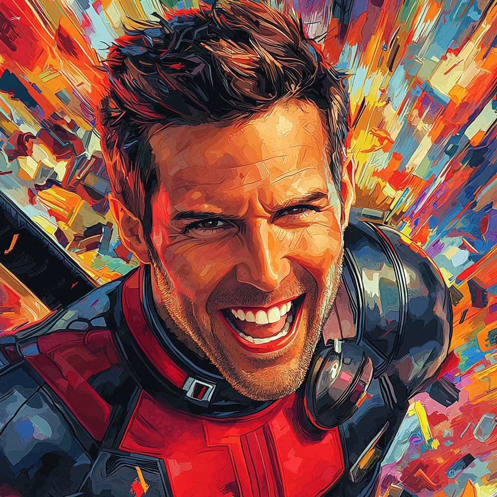 Ryan Reynolds: The Witty Charisma Of Deadpool Painting Number Kit