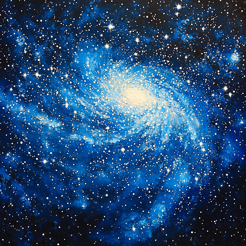 Georges Seurat Inspired Galactic Symphony Of Stars Paint By Numbers Kits