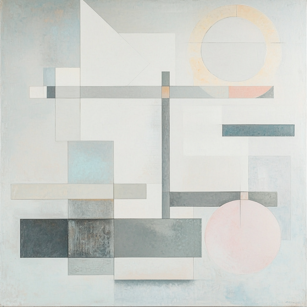 Kazimir Malevich Inspired Essence Of Simplicity Number Painting