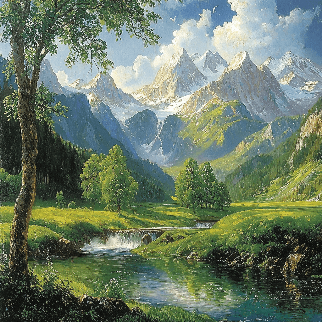 Bierstadt Inspired The Great Outdoors DIY Paint By Numbers