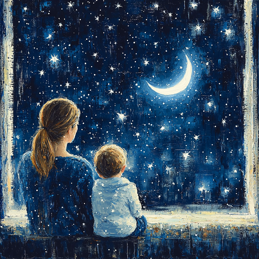 Crescent Moon Wonder Paint By Numbers Art