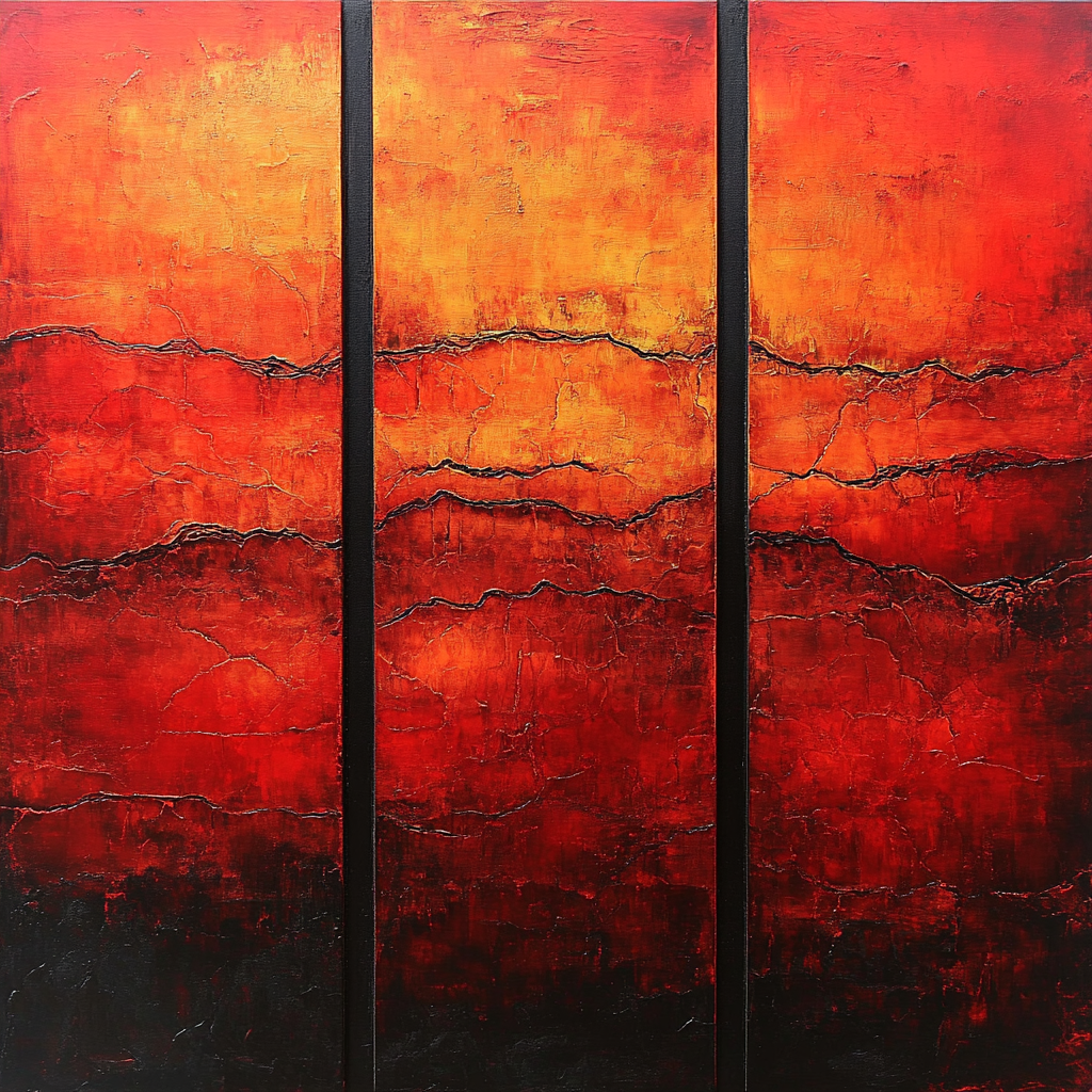 Mark Rothko Inspired Volcanic Reverie paint by number