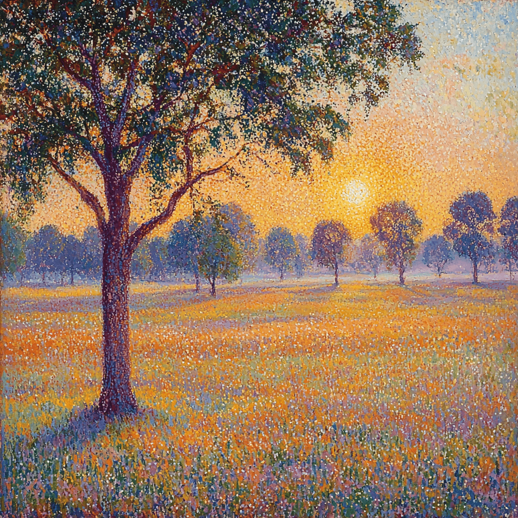 Georges Seurat Inspired Radiant Dawn Harmony Paint By Numbers Kits