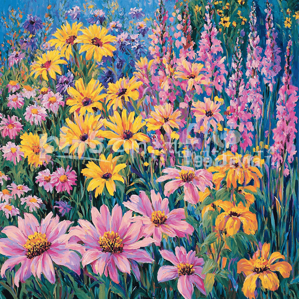 Claude Monet Inspired Vibrant Gardens Painting Number Kit