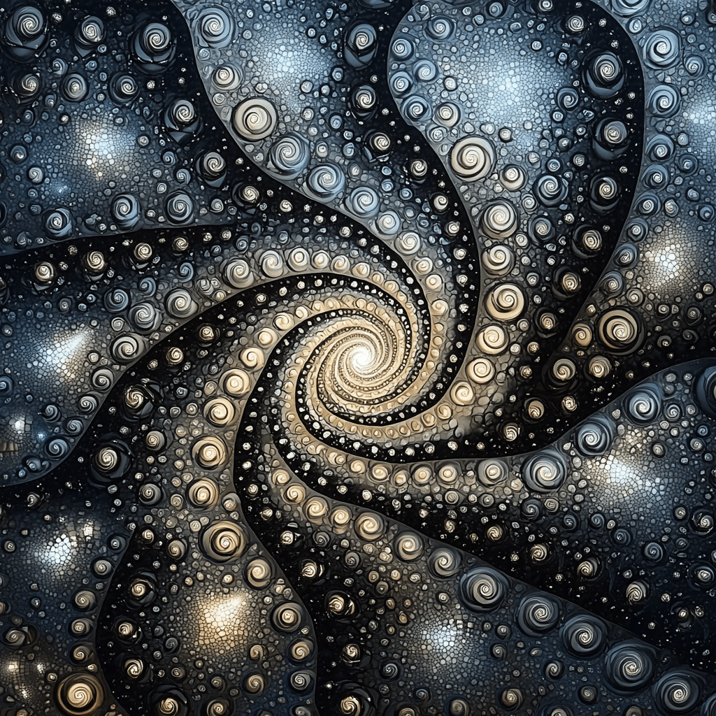 M.C. Escher Inspired Fractal Dreams Paint By Numbers Kits