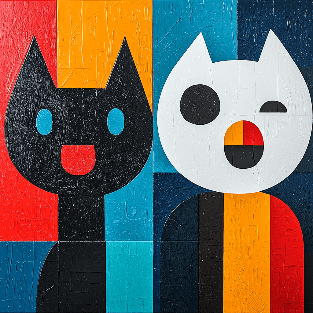 Pablo Picasso Inspired Picasso's Playful Paws Paint By Number