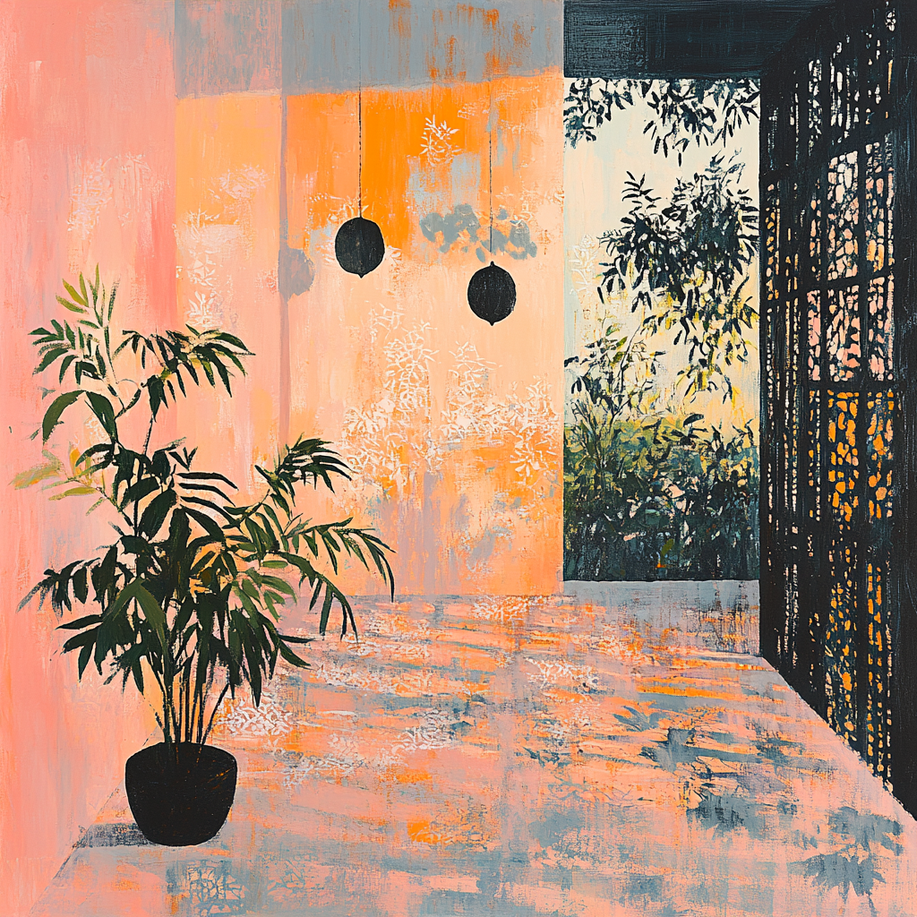 Edgar Degas Inspired Afternoon Tea Of Shadows paint by number