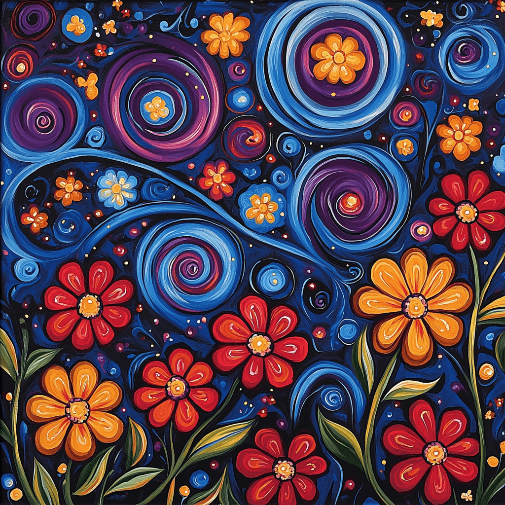 Frida Kahlo Inspired Cosmic Symphony Of Nature Paint By Numbers Kits