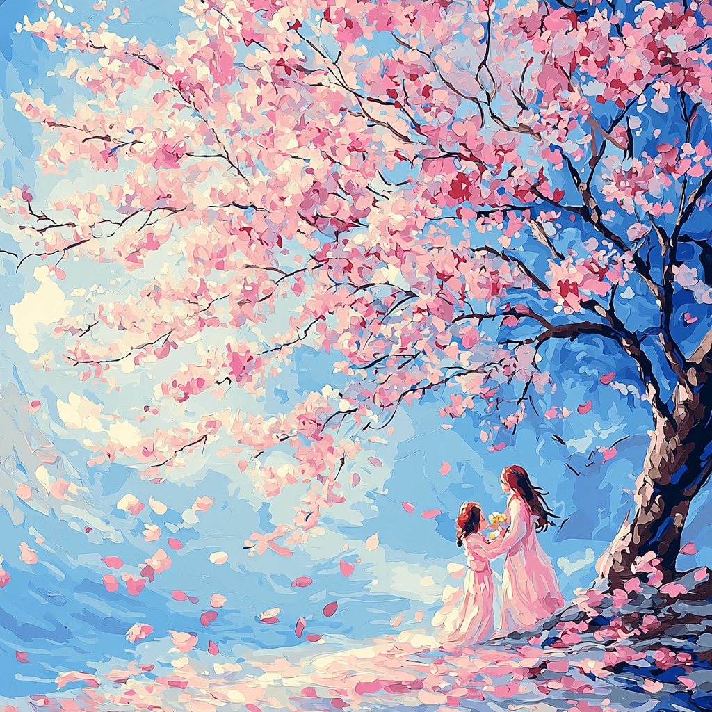 Under The Blossoms Number Painting