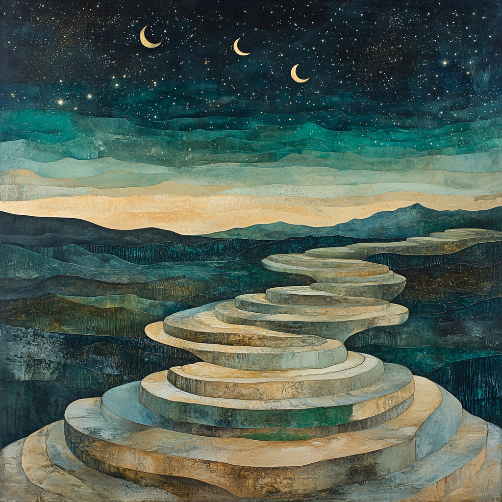 Max Ernst Inspired Dreamscape Of Rooted Skies Numbered painting kits