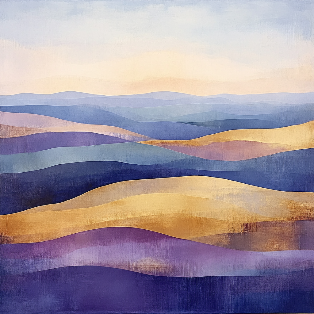 Paul Cézanne Inspired Chromatic Stillness Number painting