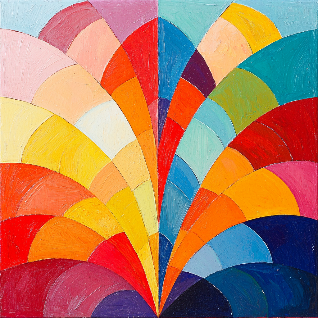 Paul Klee Inspired Luminous Patterns Number Painting