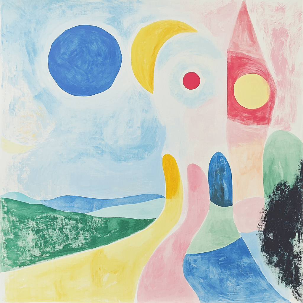 Joan Miró Inspired Dreamy Interlude Numbered Painting Kits