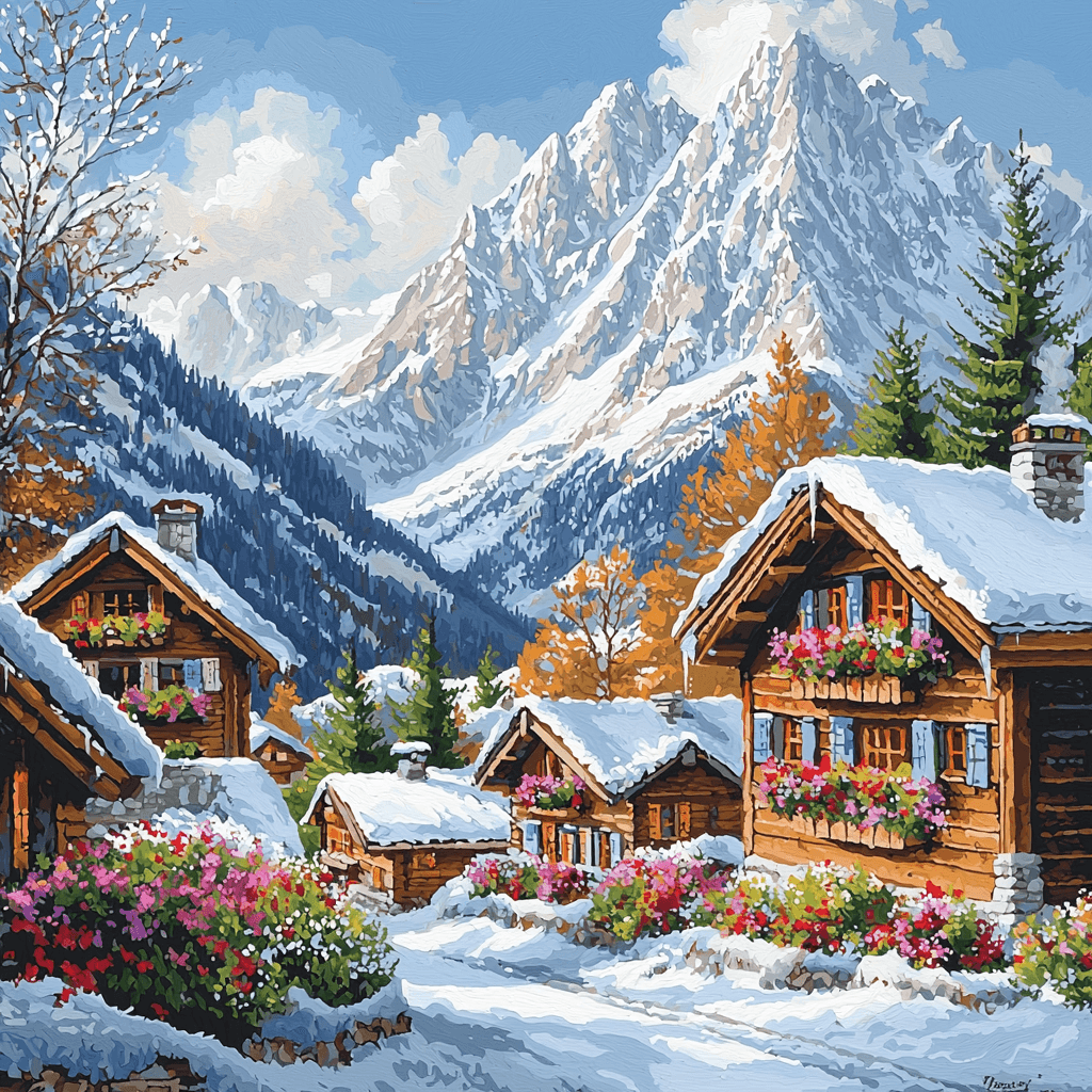 Wengen - Switzerland Paint By Number