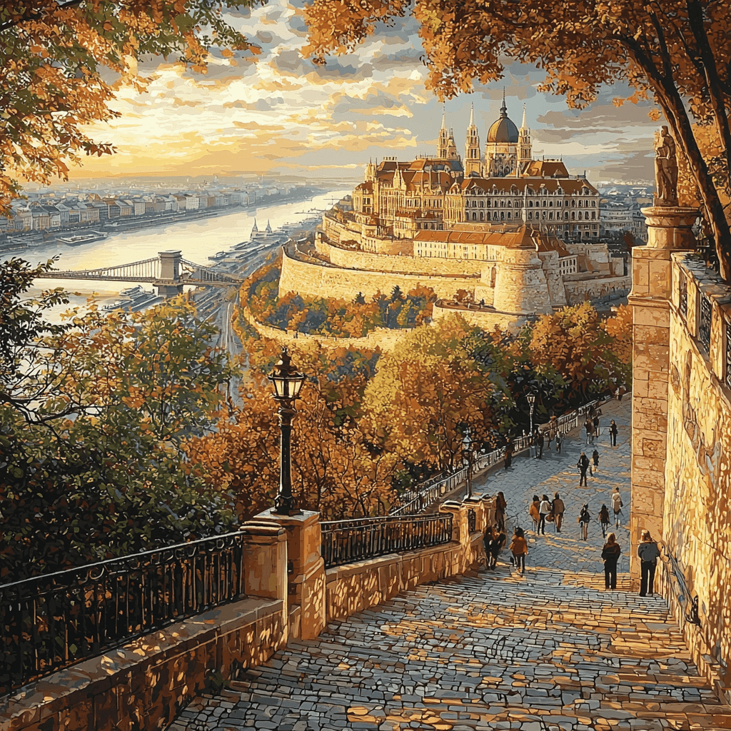 The Buda Castle District DIY Paint By Numbers