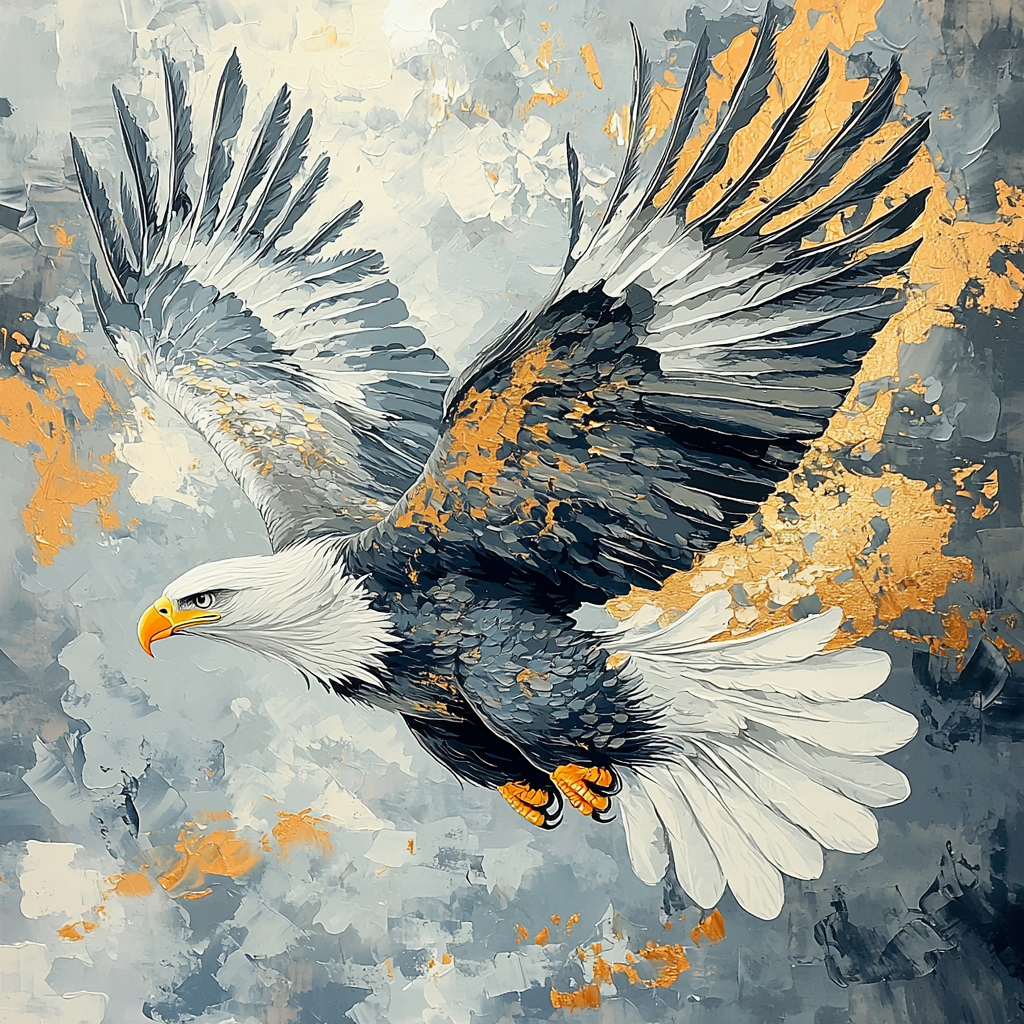 Michelangelo Inspired Eagle's Majesty Number Painting