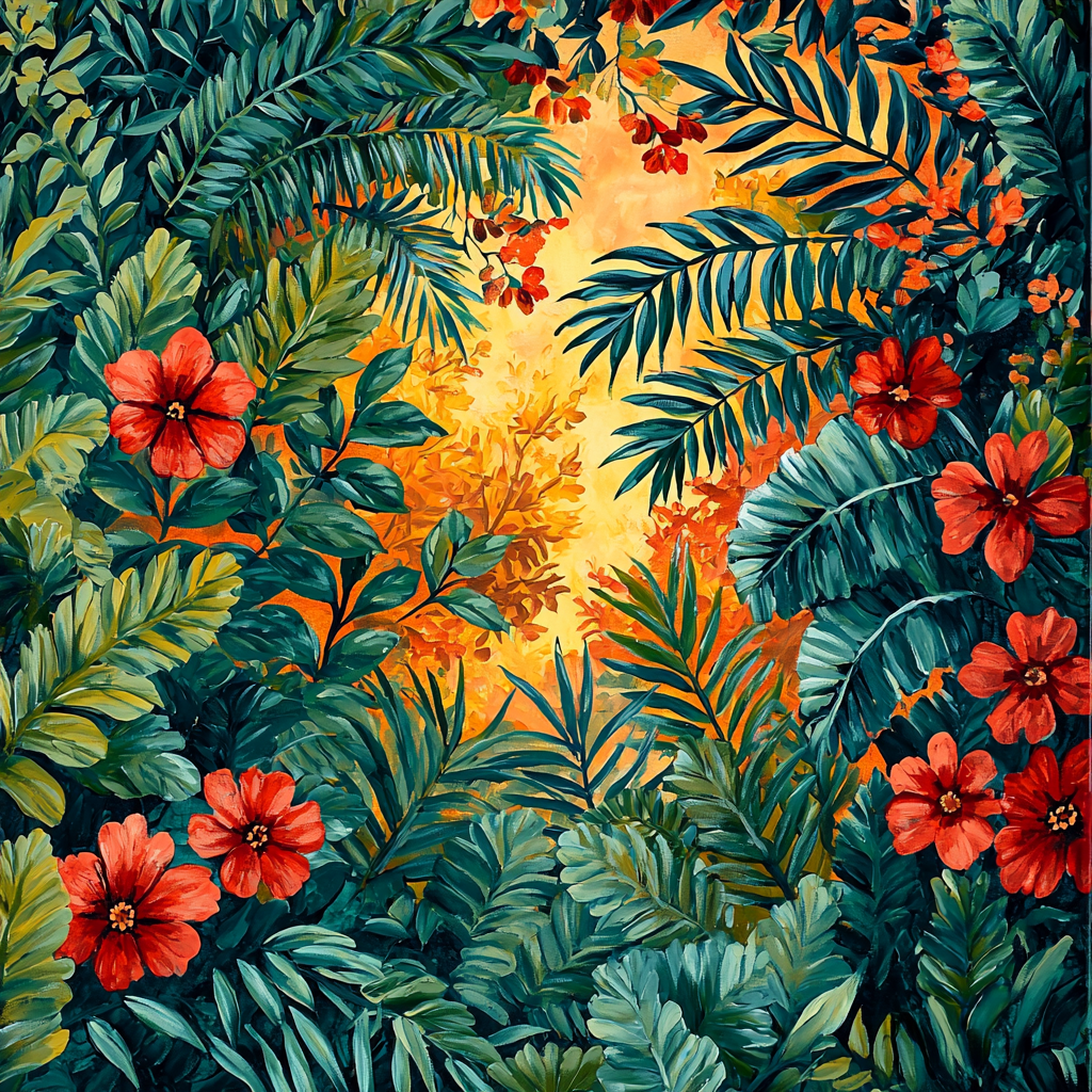 Frida Kahlo Inspired Whispers Of The Jungle Number Painting