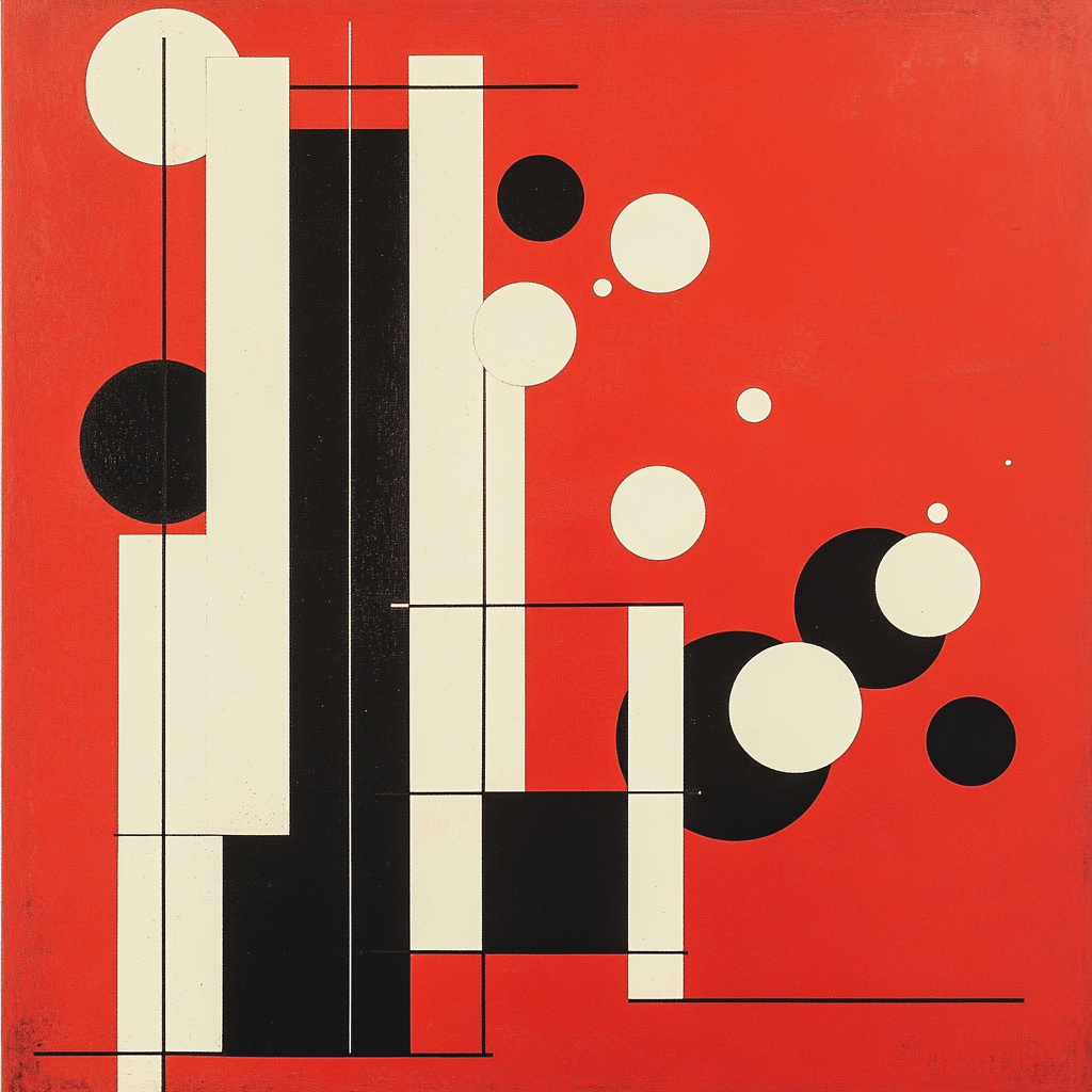 Kazimir Malevich Inspired Cosmic Equilibrium Numbered painting kits