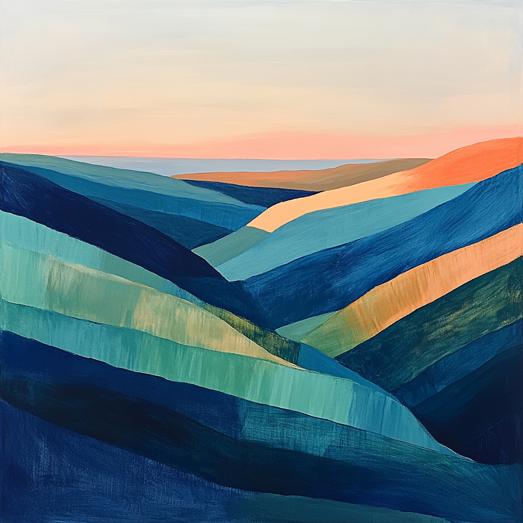 Paul Cézanne Inspired Orbital Valley Paint by numbers kits