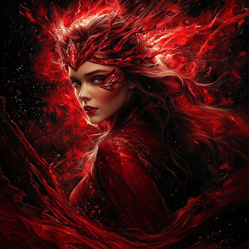 Elizabeth Olsen: Enchantress Of The Scarlet Witch Painting By Numbers Kit