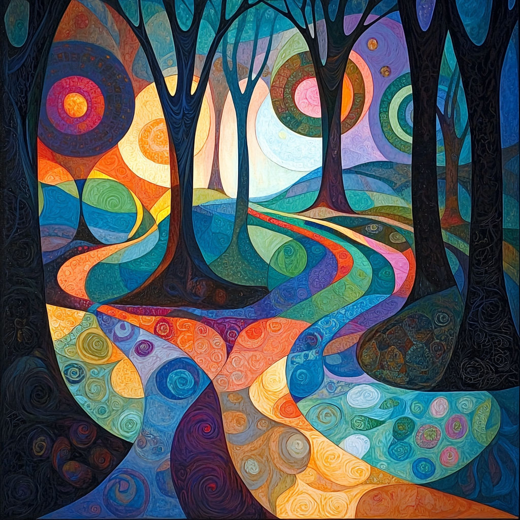 Paul Klee Inspired Dreamscape Harmony DIY Paint By Numbers