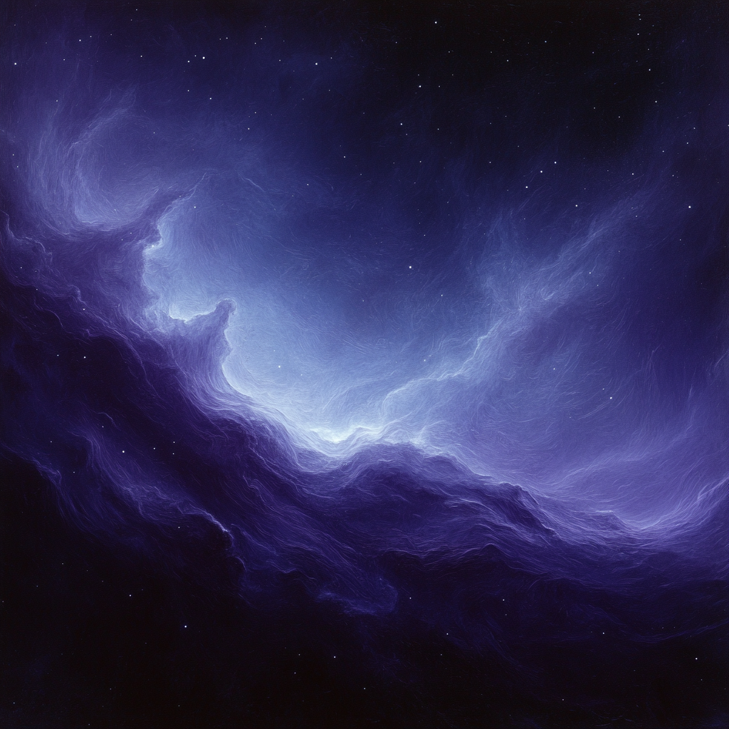 Caravaggio Inspired Celestial Nebula Study Numbered painting kits