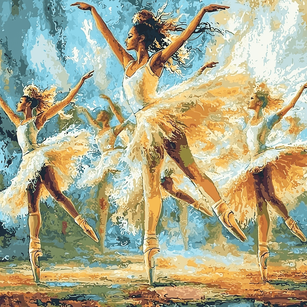 Edgar Degas Inspired Dancing Figures Painting Number Kit