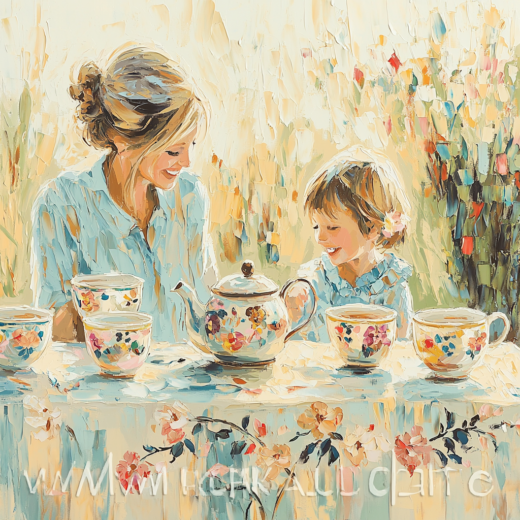 Morning Tea With Mom Paint By Numbers Kits