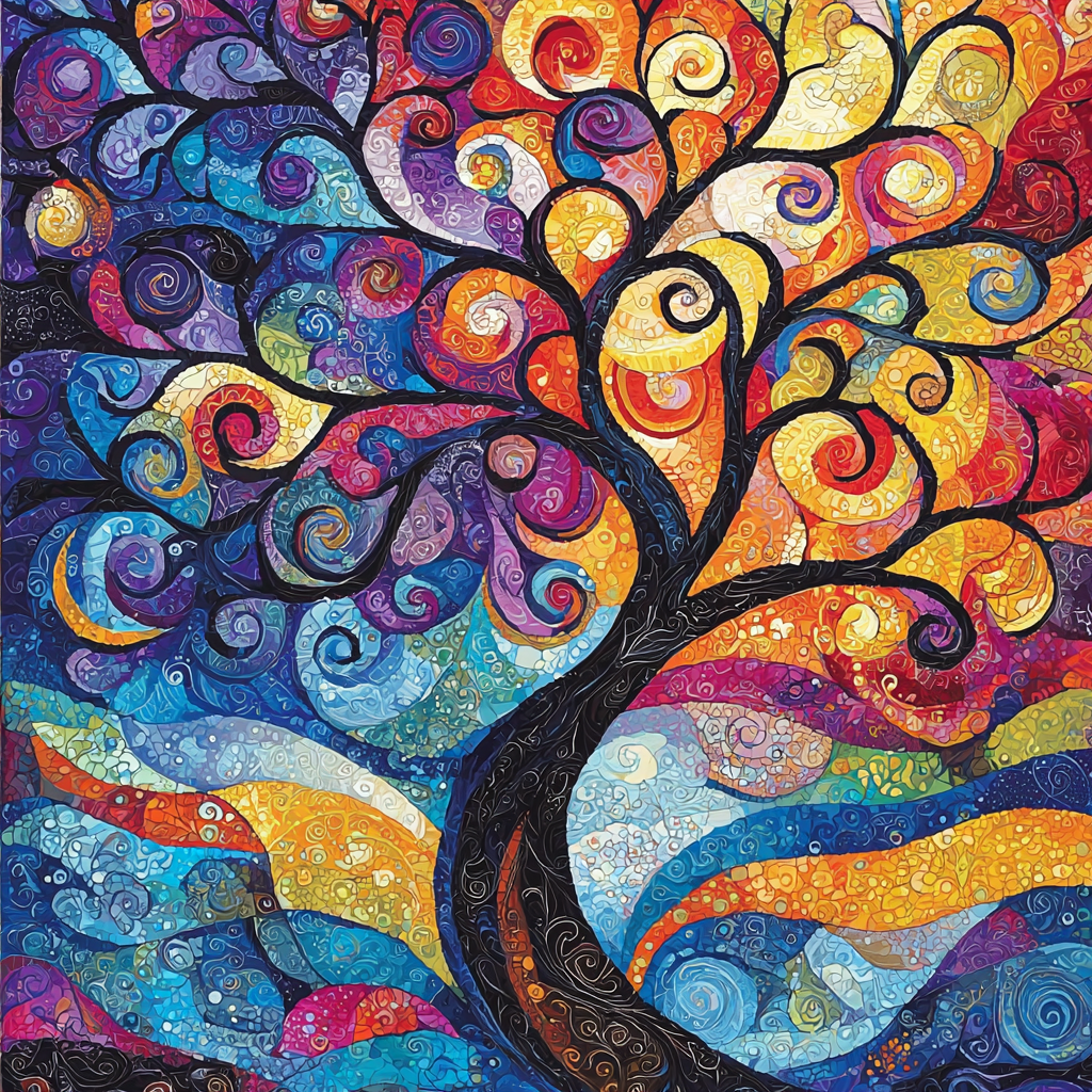 Gustav Klimt Inspired Whirlwind Of Emotions DIY Paint By Numbers