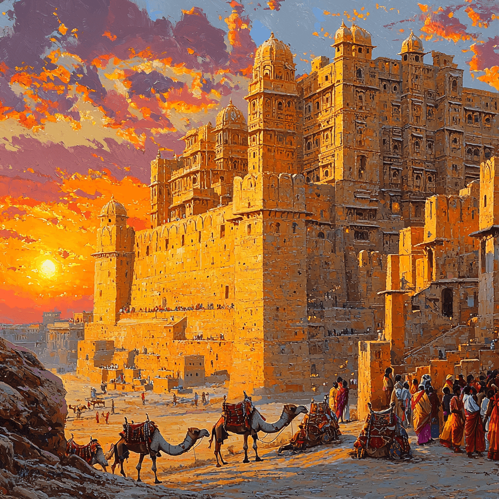 Jaisalmer Fort Paint By Number