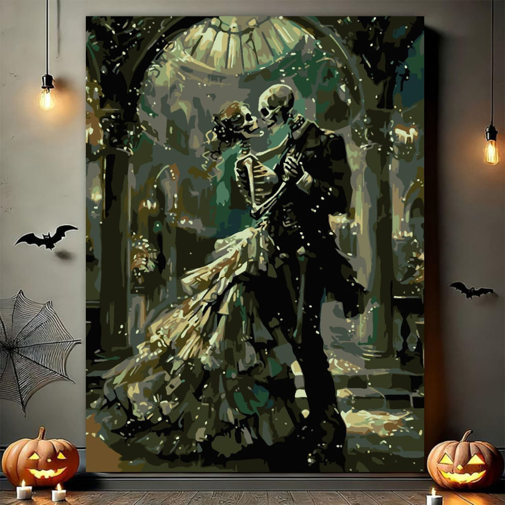 Romantic Skeleton Paint By Numbers Kit