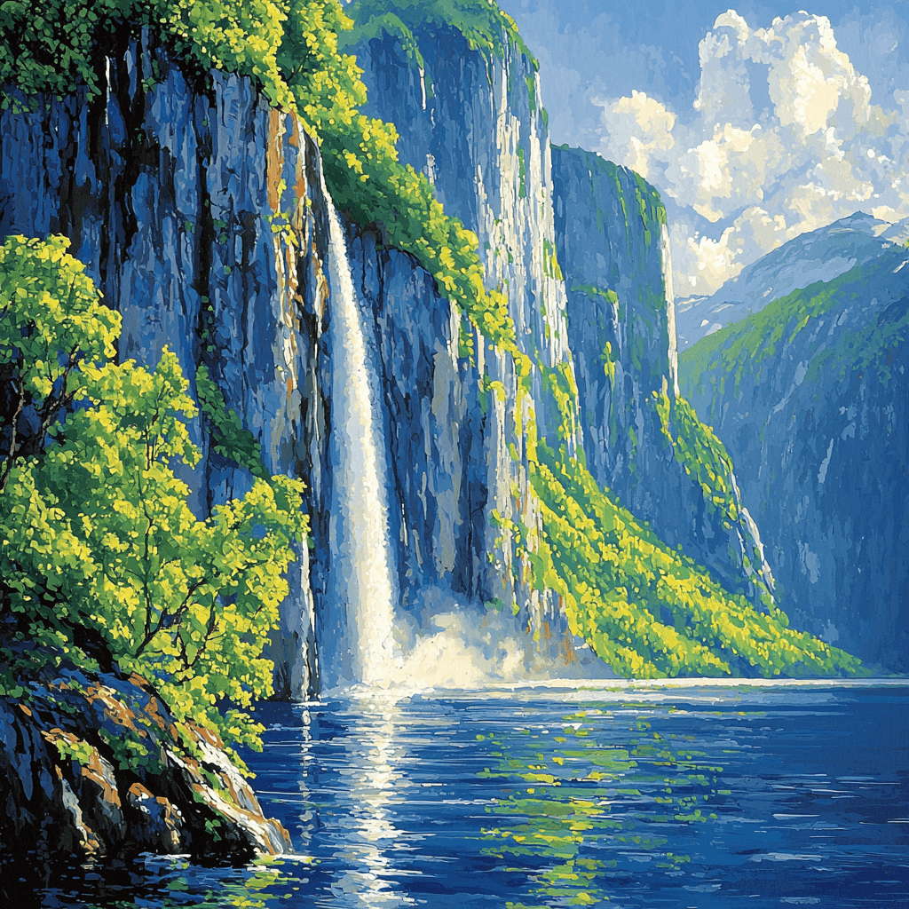 Geirangerfjord Paint By Numbers