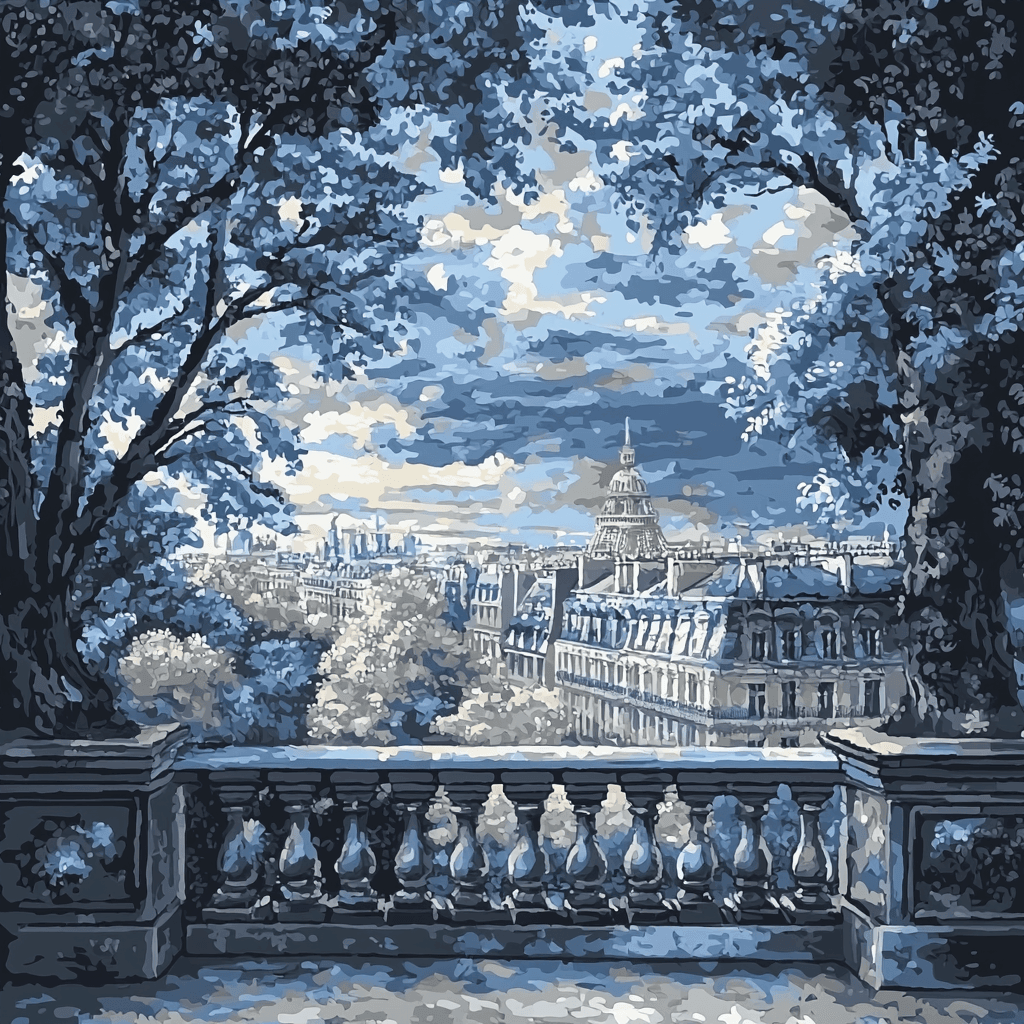 Gustave Caillebotte Inspired Romantic Parisian Rooftops Paint By Numbers Kits