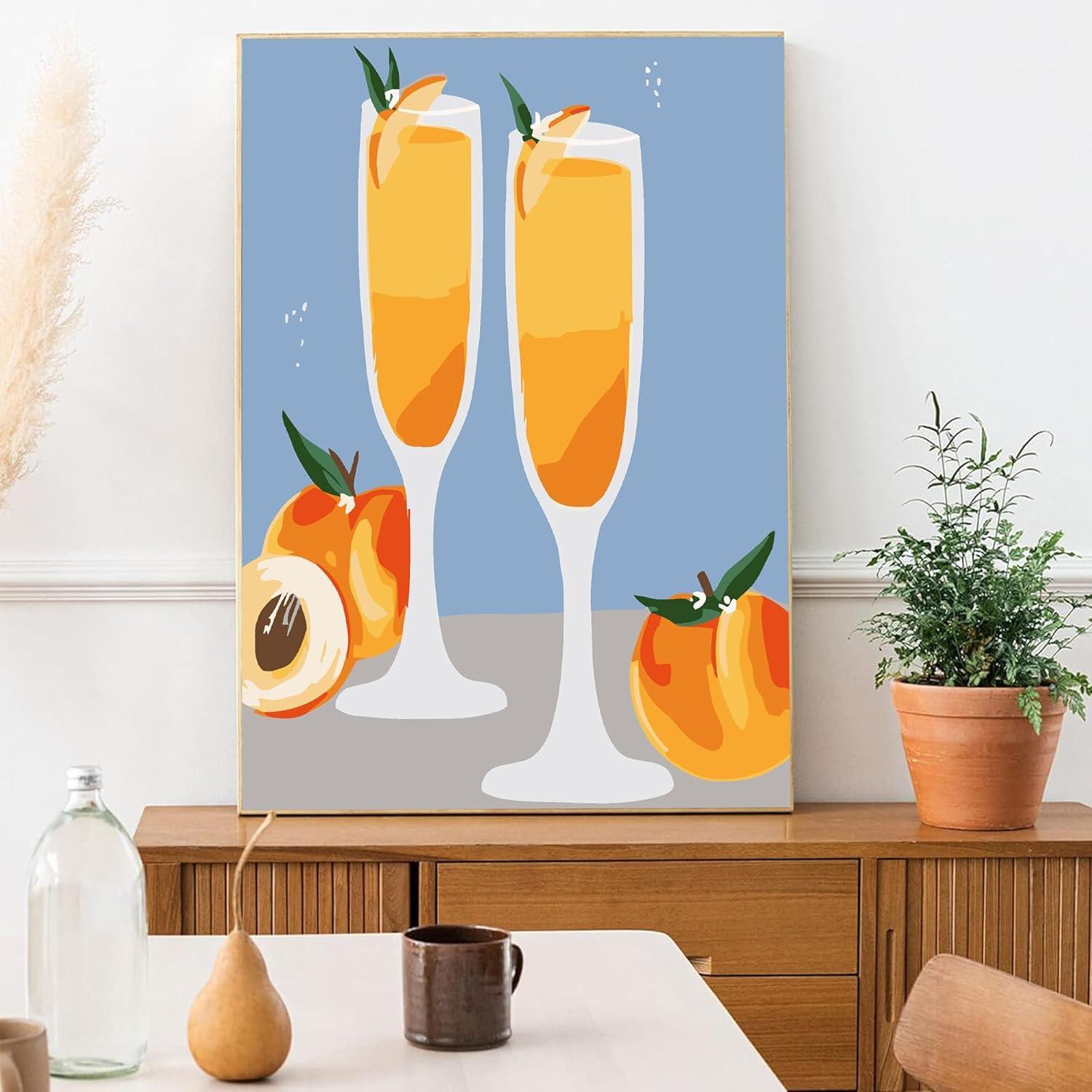 6 Pack Cocktail Paint By Numbers Kit