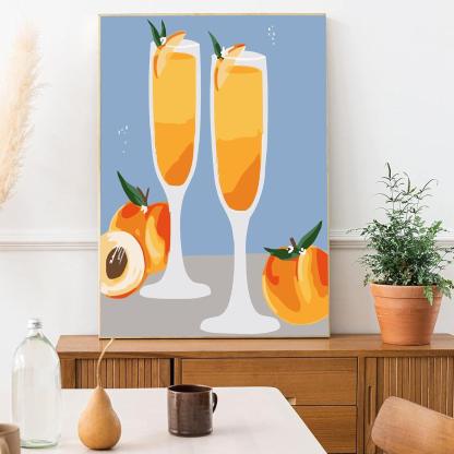 6 Pack Cocktail Paint By Numbers Kit