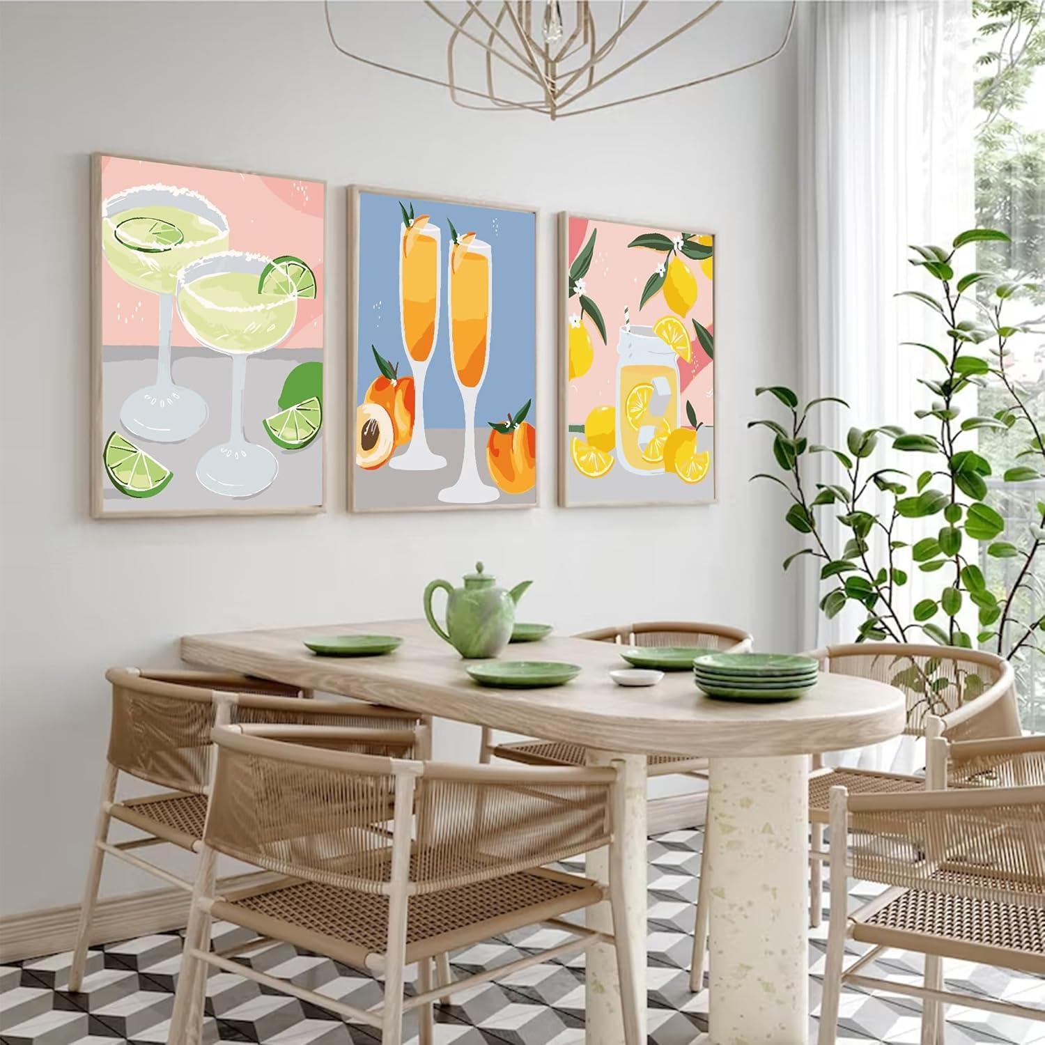 6 Pack Cocktail Paint By Numbers Kit