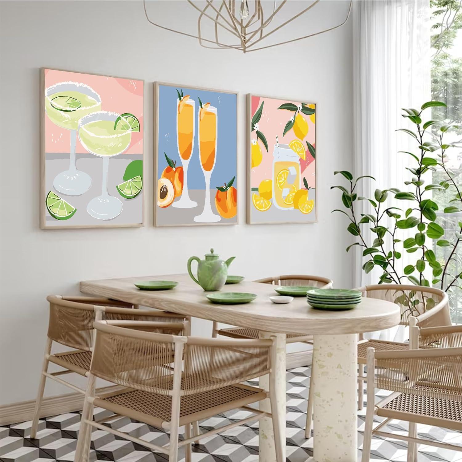 6 Pack Cocktail Paint By Numbers Kit