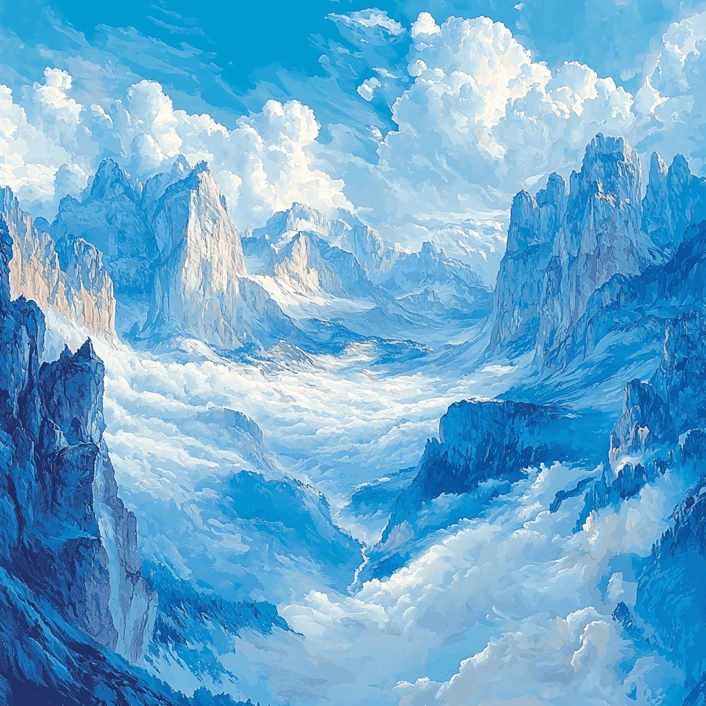 Albert Bierstadt Inspired Sculpting The Sky Paint By Color