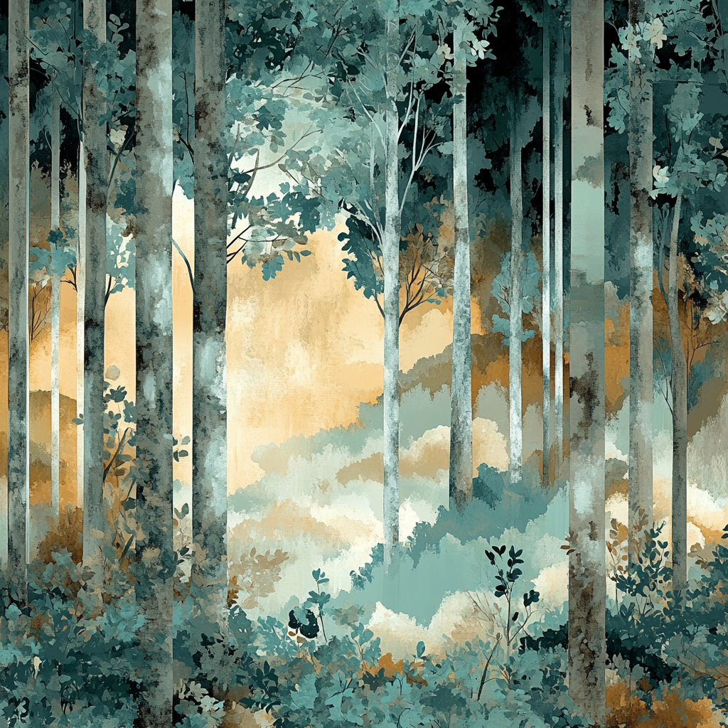 Max Ernst Inspired Enigmatic Forest Dream Paint by numbers art