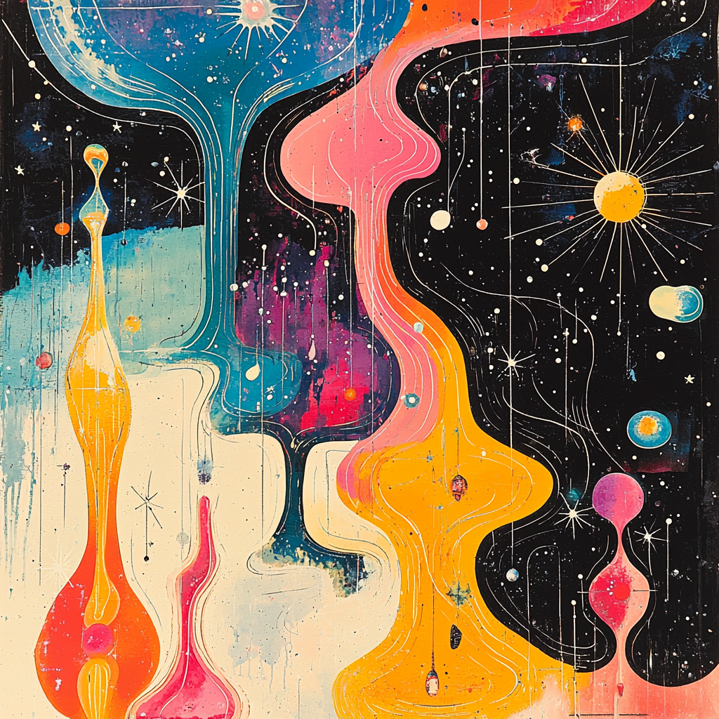 Dale Chihuly Inspired Stellar Serenade Numbered Painting Kits