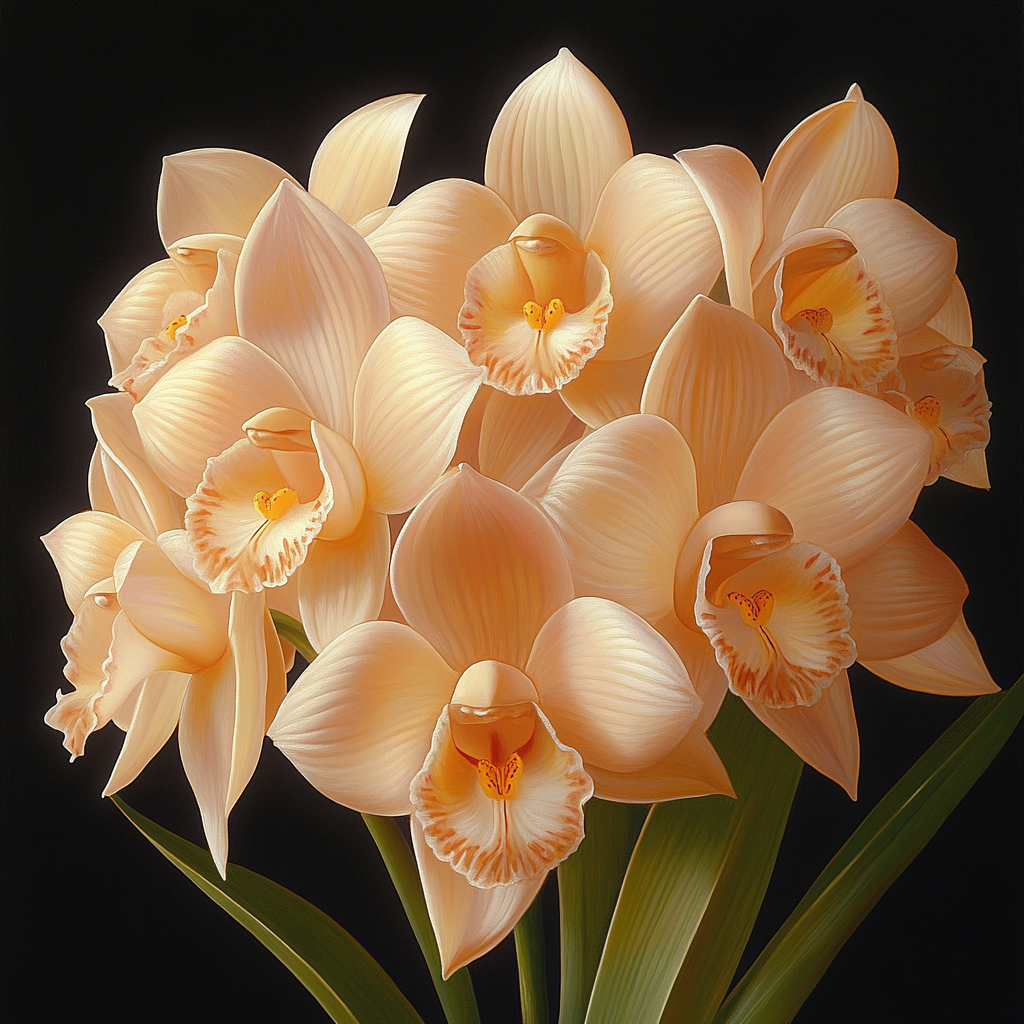 Caravaggio Inspired Nocturne Orchids Paint by numbers kits