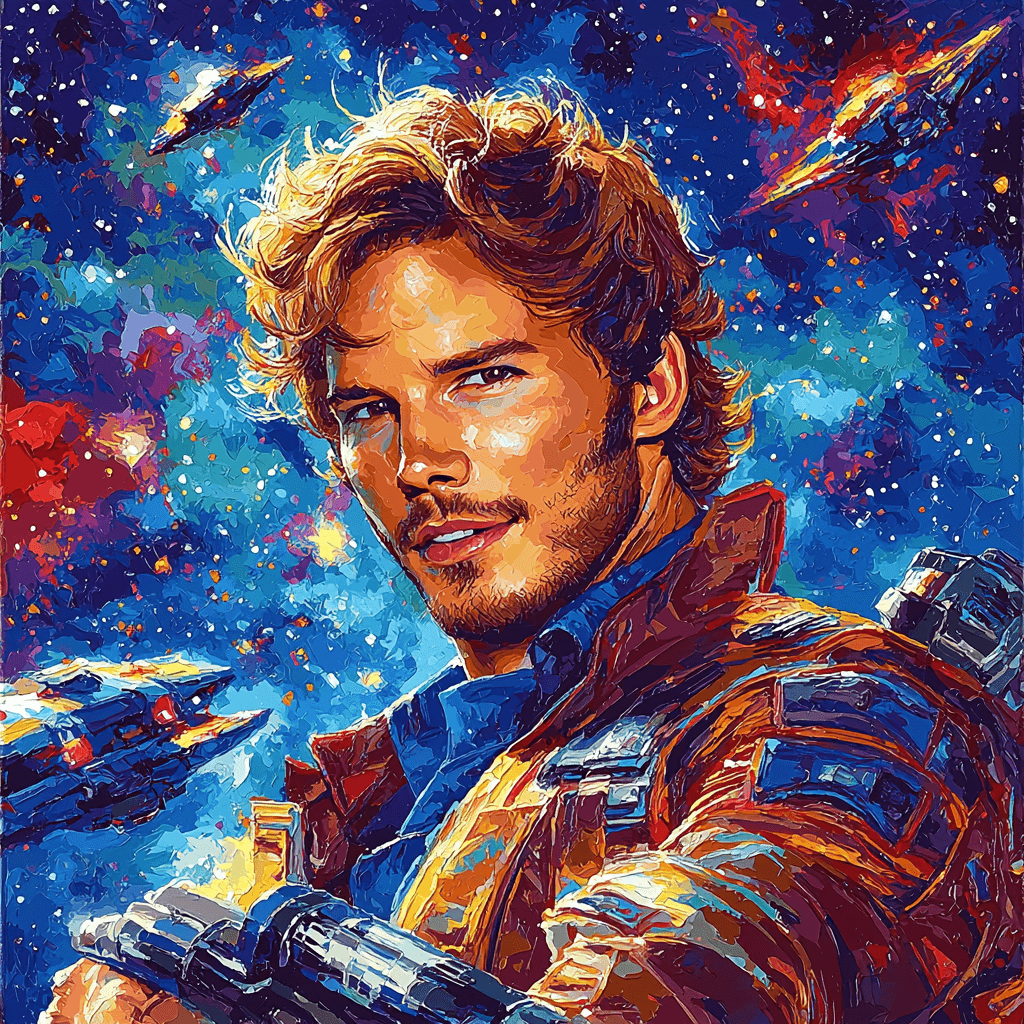Chris Pratt: The Star-Lord's Cosmic Adventures Painting Number Kit