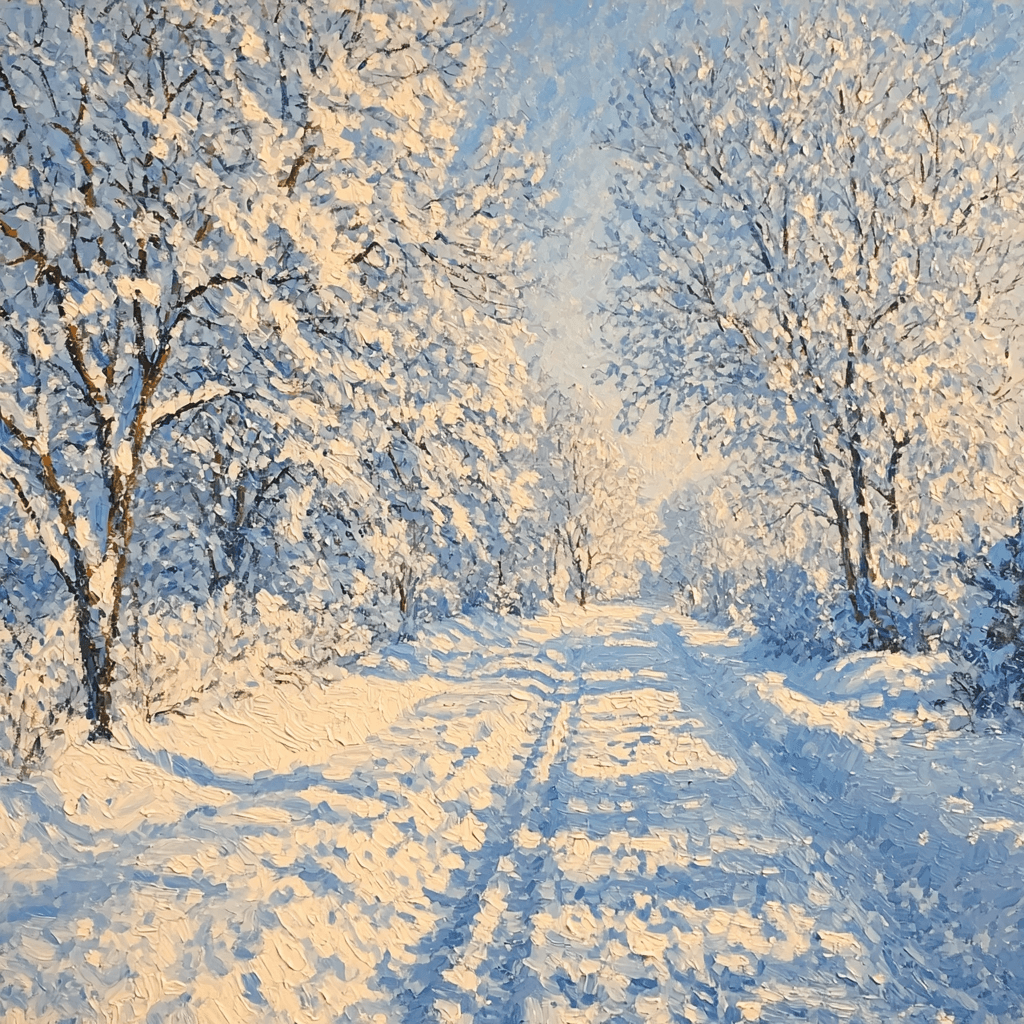 Claude Monet Inspired Winter Retreat Numbered Painting Kits